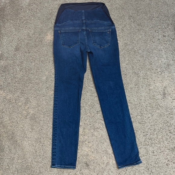 Madewell Maternity Over-the-Belly Skinny Jeans Blue Coronet Wash 25 - Picture 6 of 10